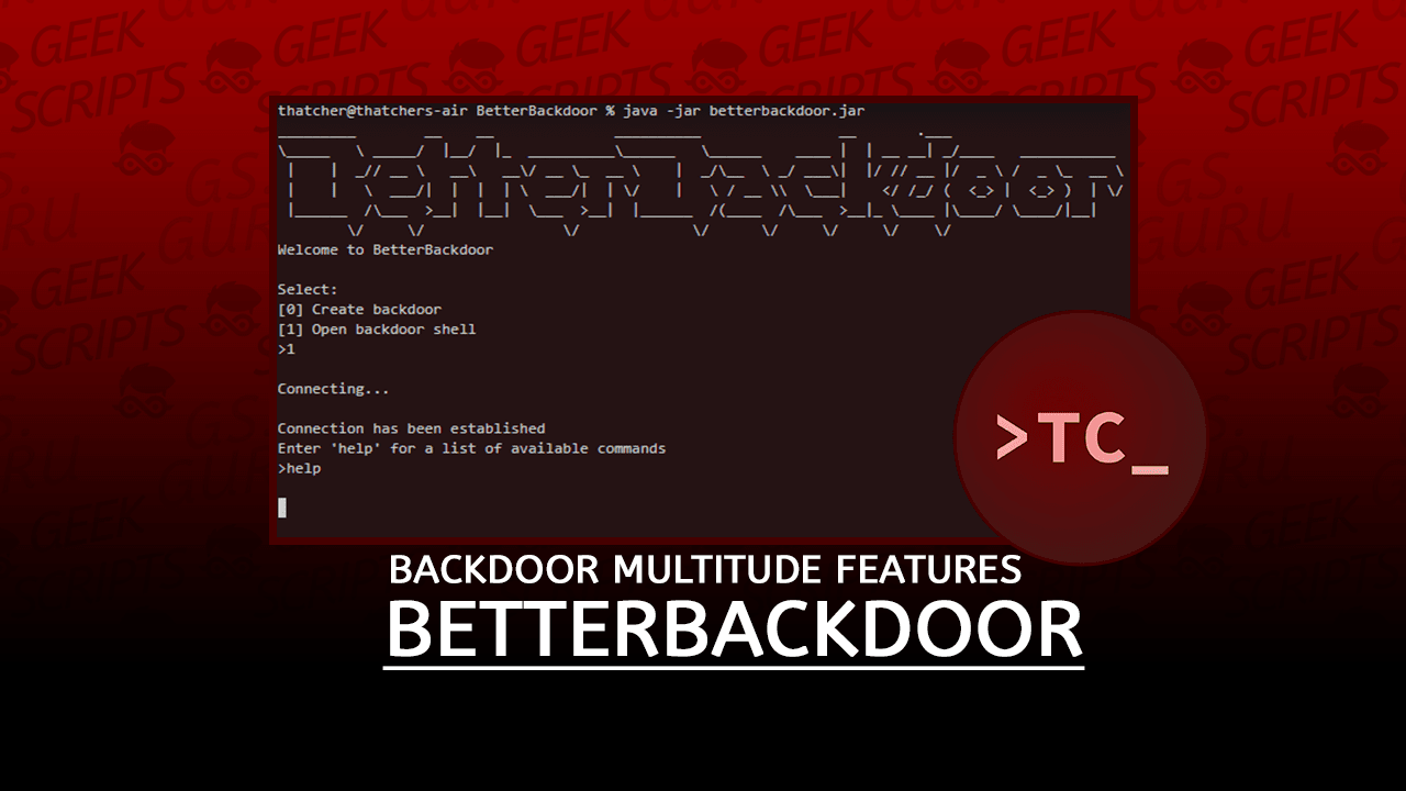 BetterBackdoor Backdoor with a Multitude Features