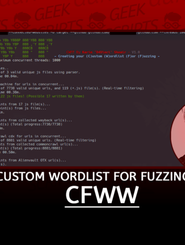 CWFF Create your Custom Wordlist For Fuzzing