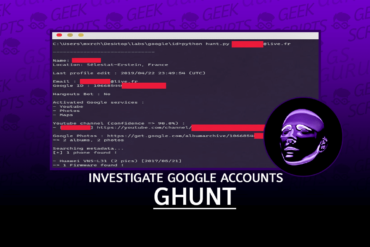 GHunt Investigate Google Accounts with Emails