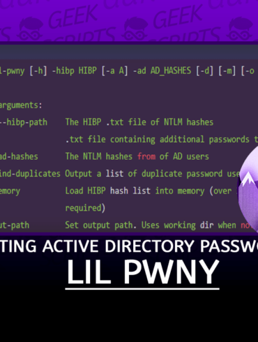 Lil Pwny Auditing Active Directory Passwords
