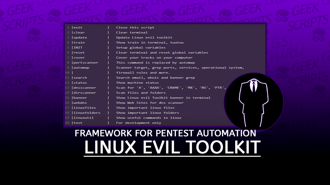 Linux Evil Toolkit Framework for Pentest Automation