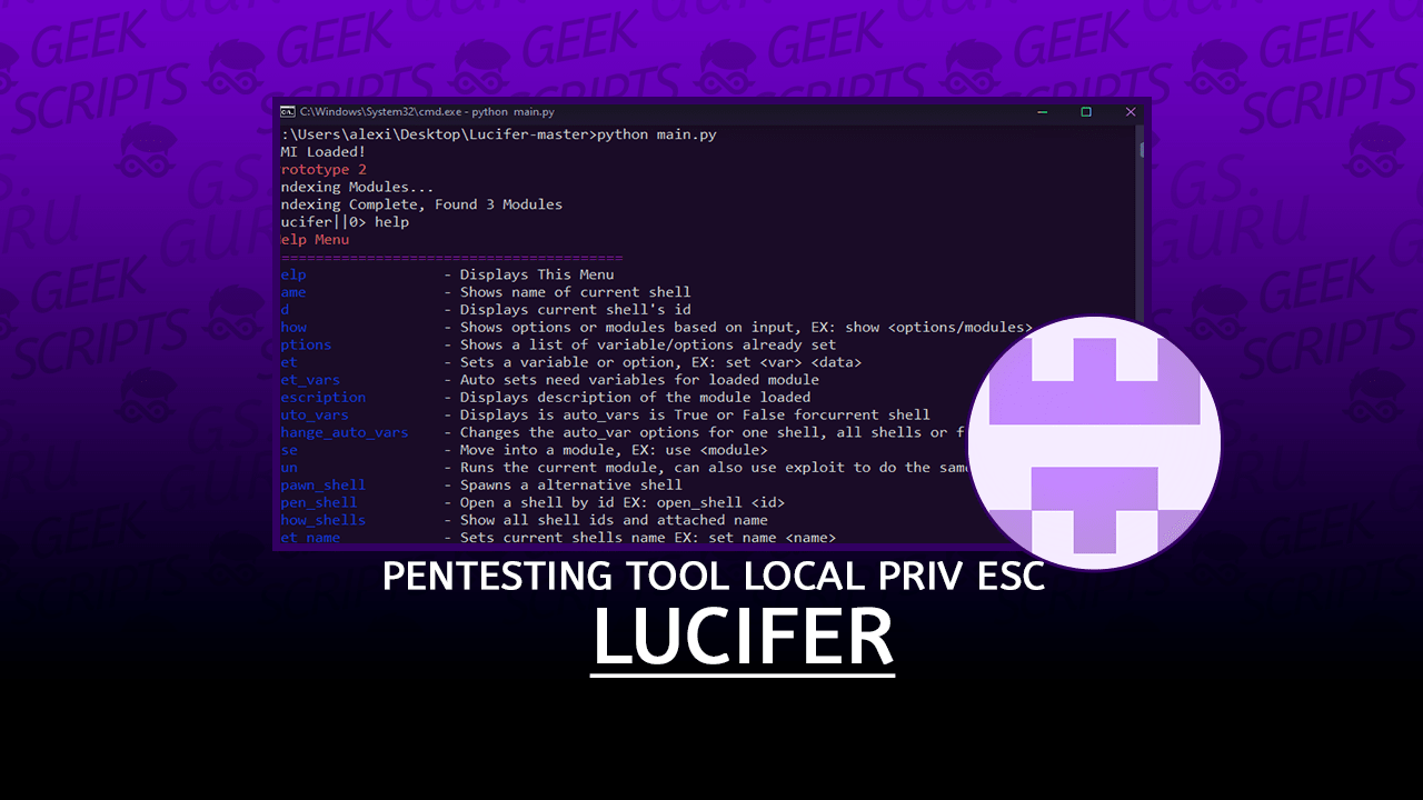Lucifer Powerful Pentesting Tool For Local Priv Esc