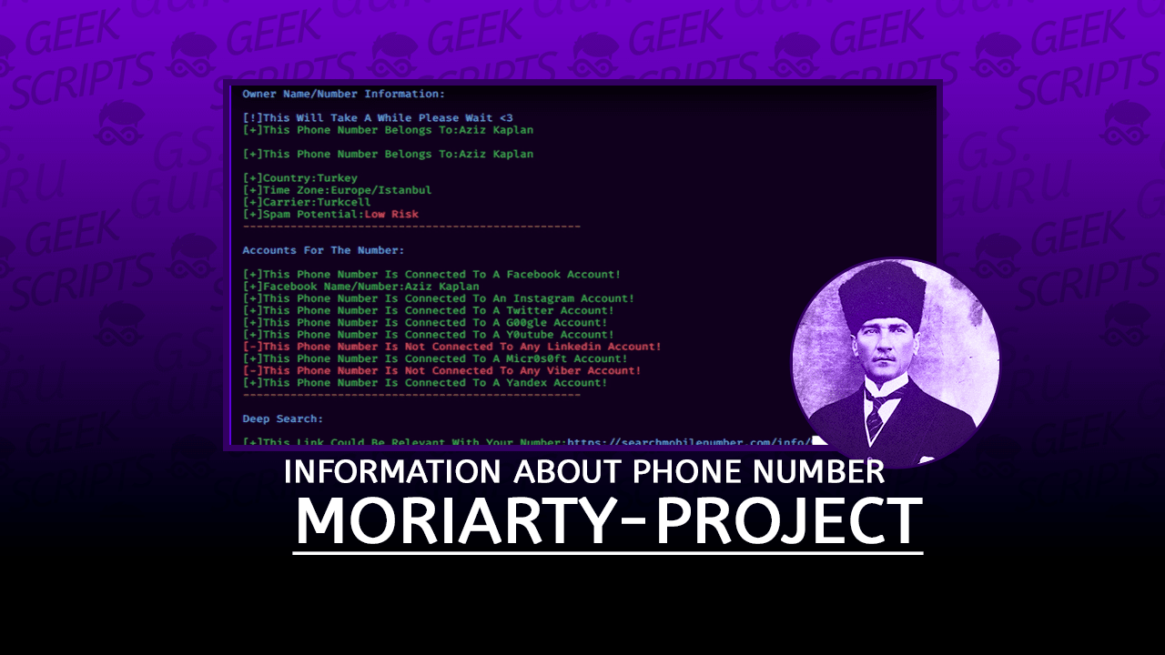 Moriarty-Project Information about Phone Number