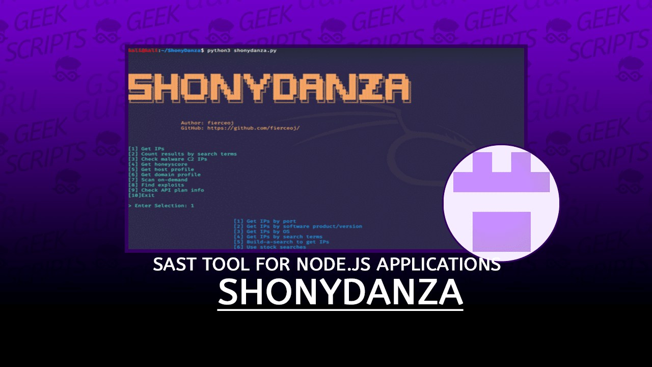 ShonyDanza Tool for Pentesting with the power of Shodan