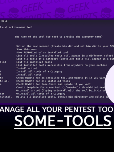 Some-Tools Manage All your Pentest Tools