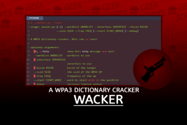 Wacker A WPA3 Dictionary Cracker