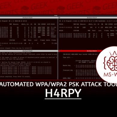 h4rpy Automated WPAWPA2 PSK Attack Tool