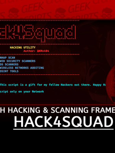 Hack4Squad Bash Hacking Scanning Framework