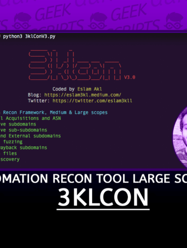 3klCon Automation Recon Tool