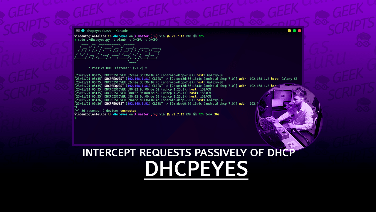 DHCPEyes Intercept requests passively DHCP