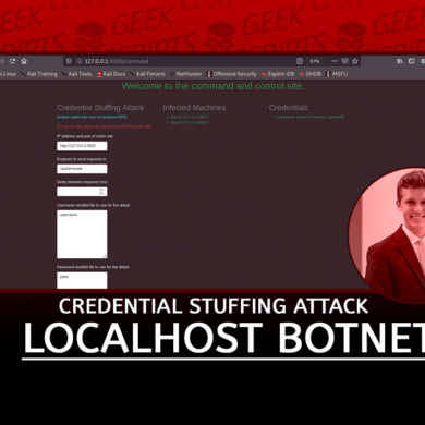 Localhost Botnet Credential Stuffing Attack