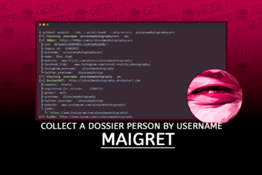 Maigret Collect a Dossier Person by Username