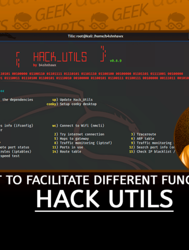 Hack_Utils Script to Facilitate Different Functions