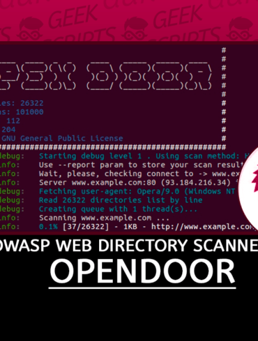 OpenDoor OWASP WEB Directory Scanner