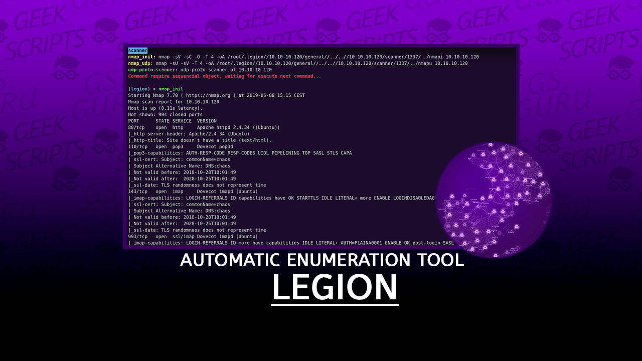 LEGION Automatic Enumeration Tool