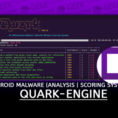 Quark-Engine Android Malware Analysis and Scoring System