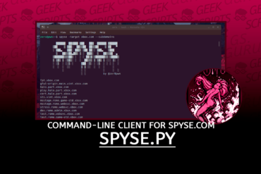 spyse.py Command-line Client for Spyse.com