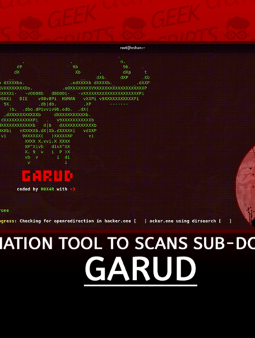 Garud An Automation Tool To Scans Sub-Domains