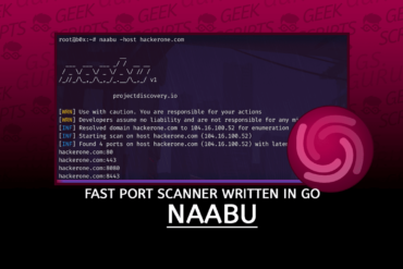 Naabu A Fast Port Scanner written in Go