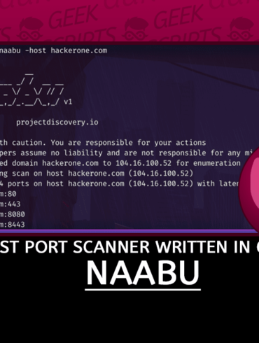 Naabu A Fast Port Scanner written in Go
