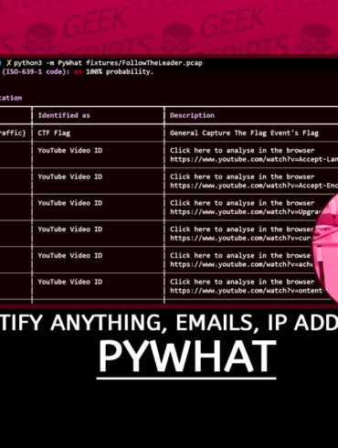 pyWhat Identify Anything, Emails, IP addresses