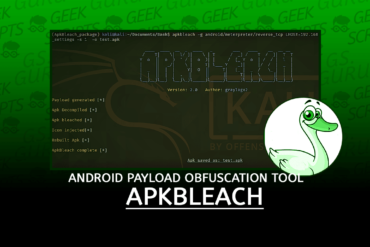 ApkBleach Android Payload Obfuscation Tool