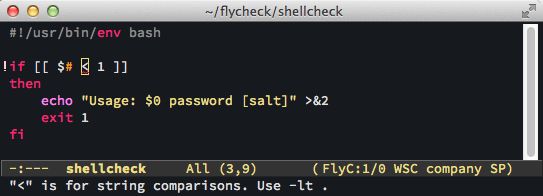 Emacs Flycheck