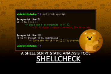 ShellCheck A Shell Script Static Analysis Tool
