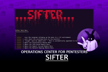 Sifter Fully Loaded Operations Center for Pentesters