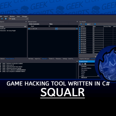 Squalr Game Hacking Tool Written in C#