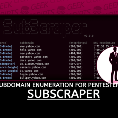 Subscraper Subdomain Enumeration for Pentesters