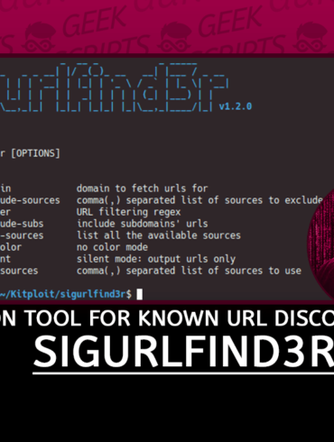 sigurlfind3r A Passive Reconnaissance Tool for known URLs Discovery