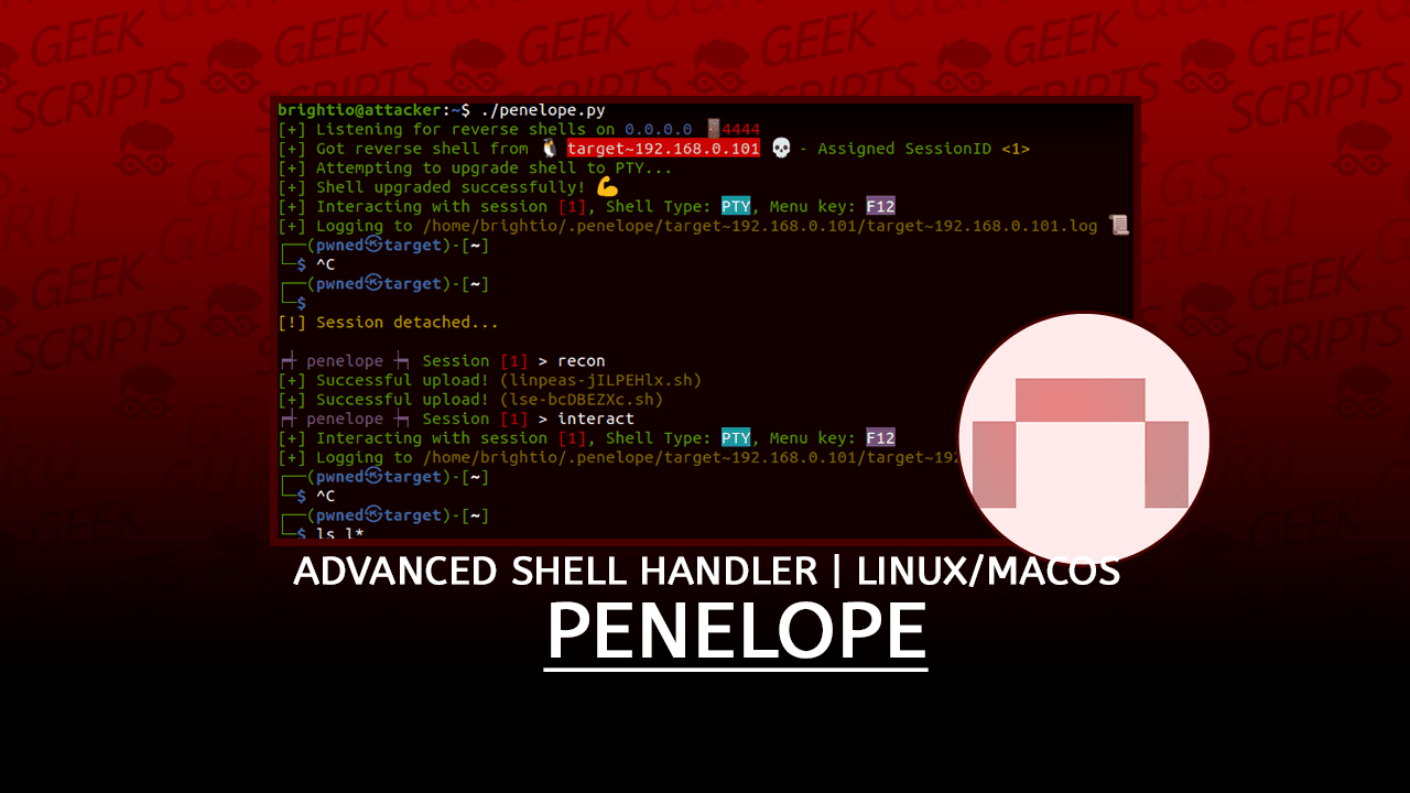 Penelope Advanced Shell Handler for Exploiting