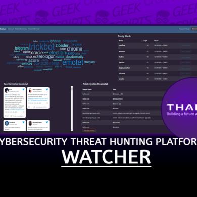 Watcher Open Source Cybersecurity Threat Hunting Platform