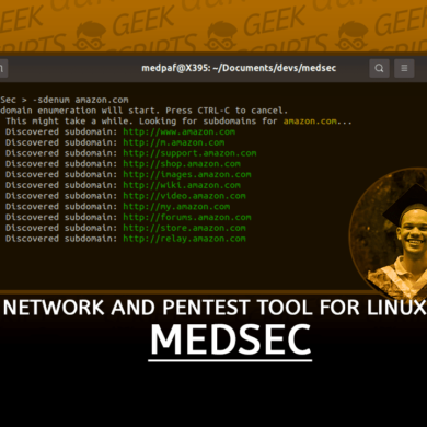 MedSec Network and Pentest Tool for Linux Systems