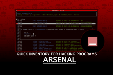 Arsenal Quick Inventory and Launcher for Hacking Programs
