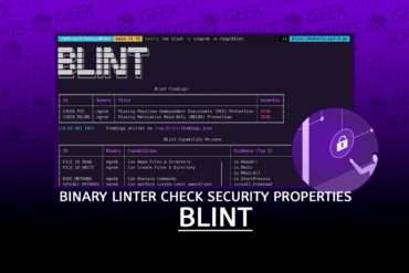 BLint Binary Linter to Check the Security Properties