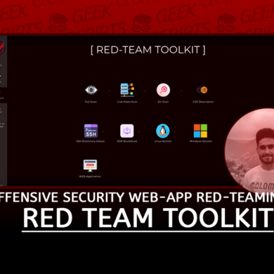 Red Team Toolkit Offensive Security Web-App for Red-Teaming