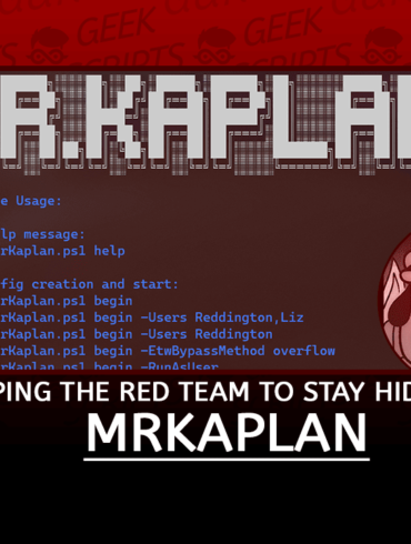 MrKaplan Helping the Red Team to stay Hidden