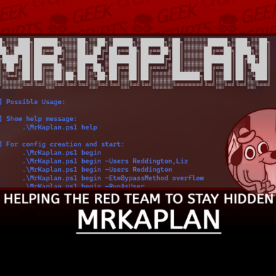 MrKaplan Helping the Red Team to stay Hidden