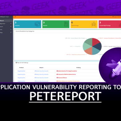 PeTeReport Application Vulnerability Reporting Tool