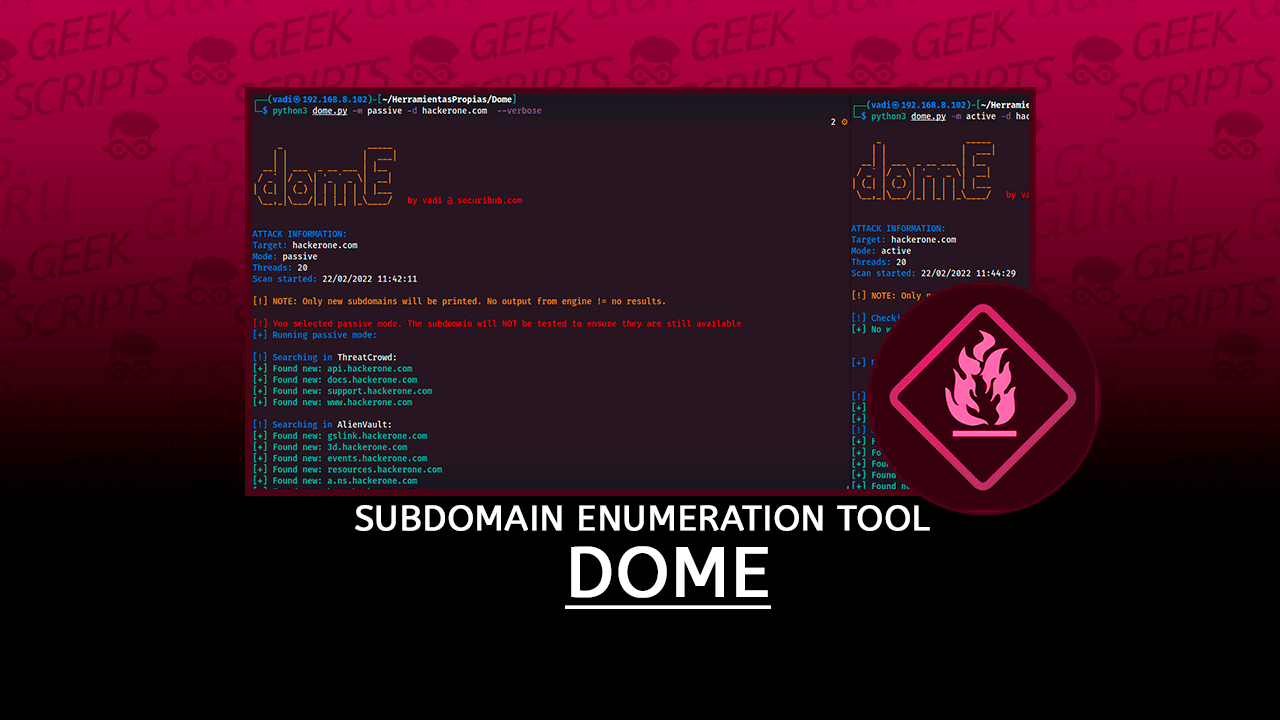 Dome Subdomain Enumeration Tool