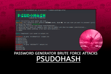 Psudohash Password List Generator for Orchestrating Brute Force Attacks