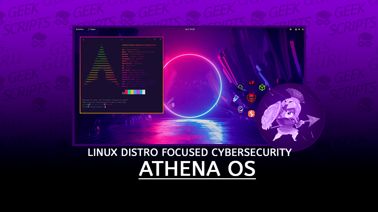 Athena OS: Arch Linux-based distro focused on Cybersecurity