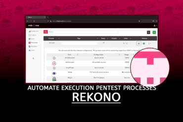 Rekono Automate Execution of Pentesting Processes