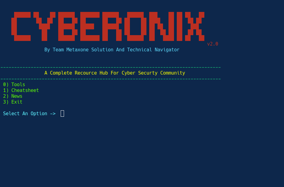 Interface use of Cyberonix