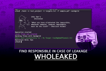 Wholeaked Find the Responsible Person in Case of Leakage