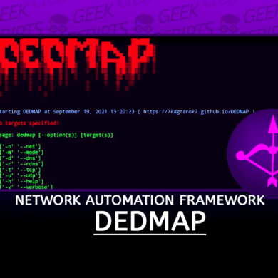DEDMAP A Network Automation Framework focused on Cyber-Security